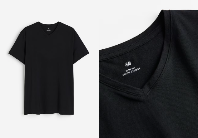 Men's Slim Fit V-Neck T-Shirt